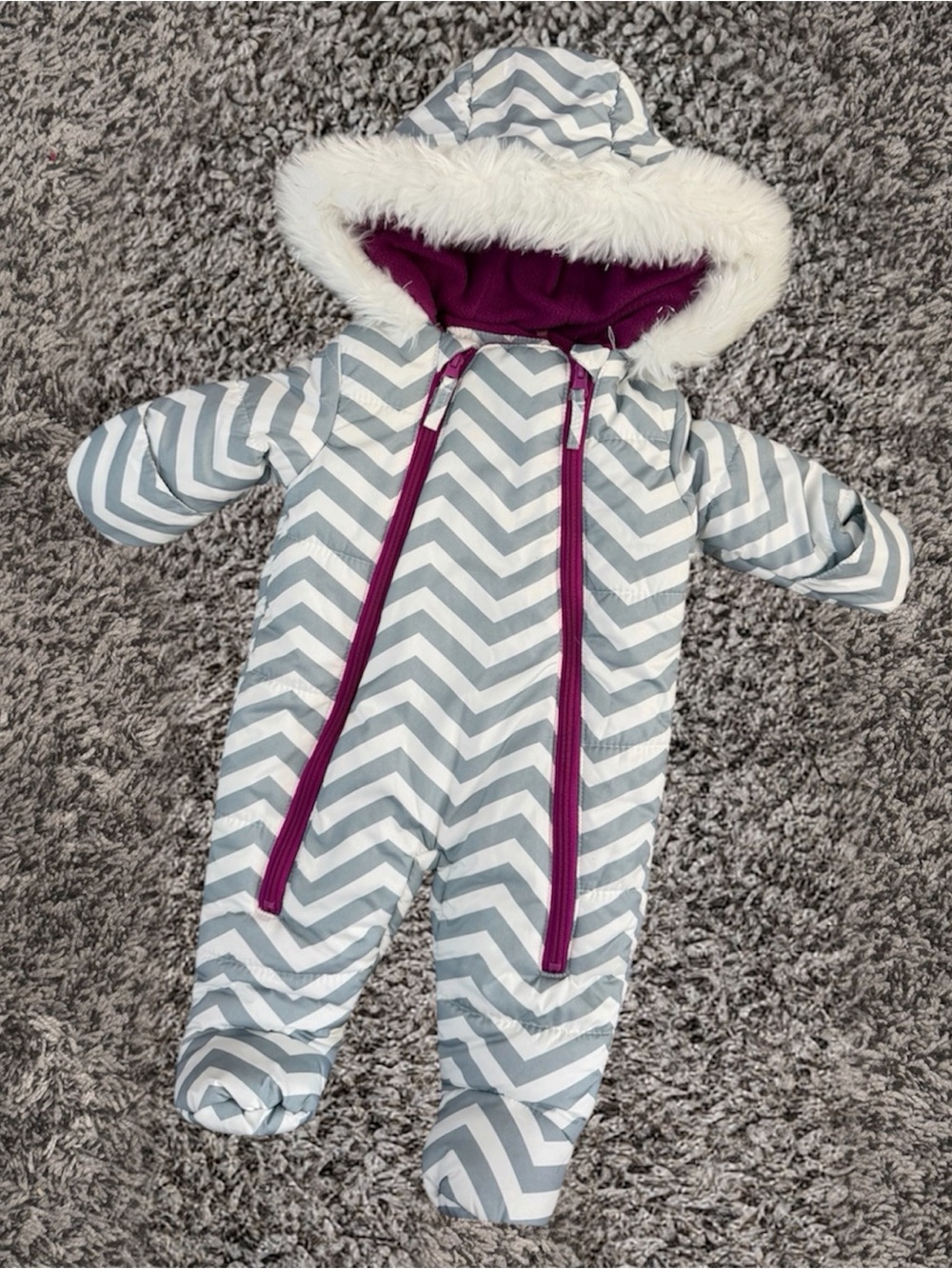 Stevies Chevron Bunting Snowsuit